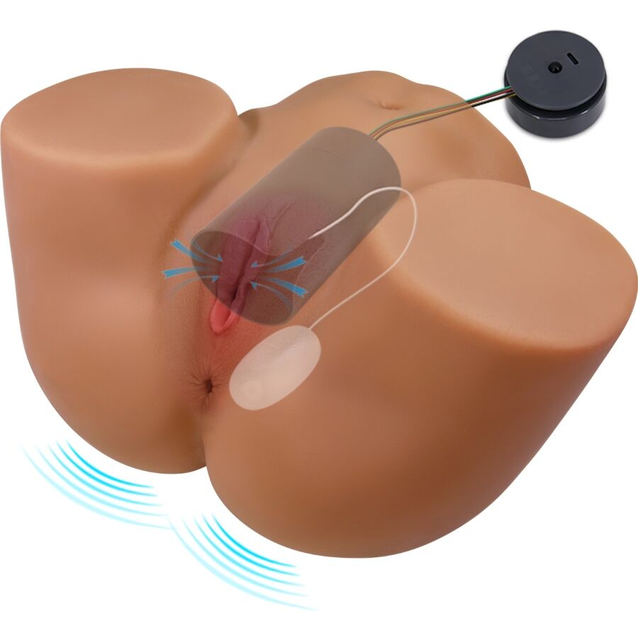 CRAZY BULL - SOPHIA REALISTIC FEMALE BUTT VIBRATOR AND SUCKER WITH SOUND 5.5 KG - Imagem de 4