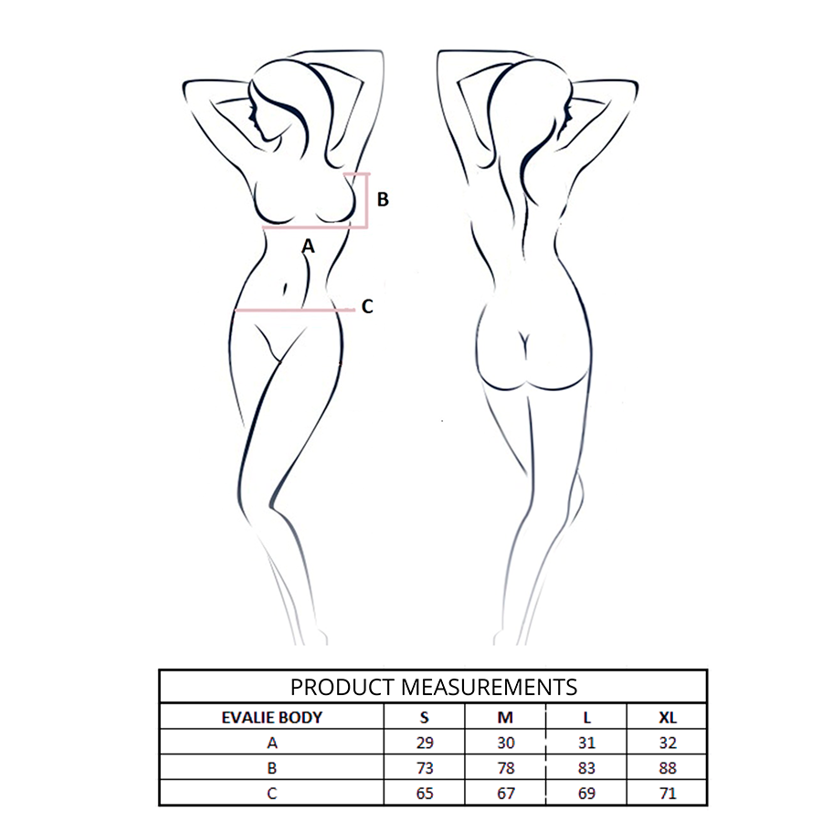 PASSION - EVALIE BODY RED S/M - Imagem de 4