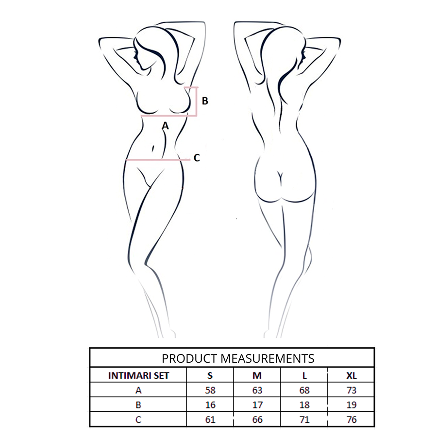PASSION - INTIMARI BRA + PANTIES SET PINK S/M - Imagem de 4