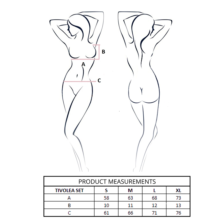 PASSION - TIVOLEA BRA + THONG SET VIOLET S/M - Imagem de 4