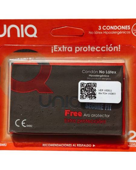UNIQ - SECURE FIT LATEX-FREE CONDOMS 3 UNITS