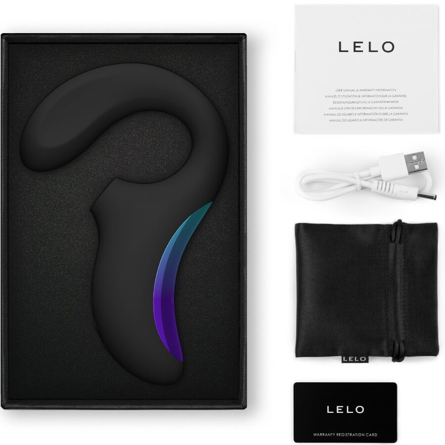LELO - ENIGMA WAVE TRIPLE VIBRATION MASSAGER BLACK - Imagem de 3