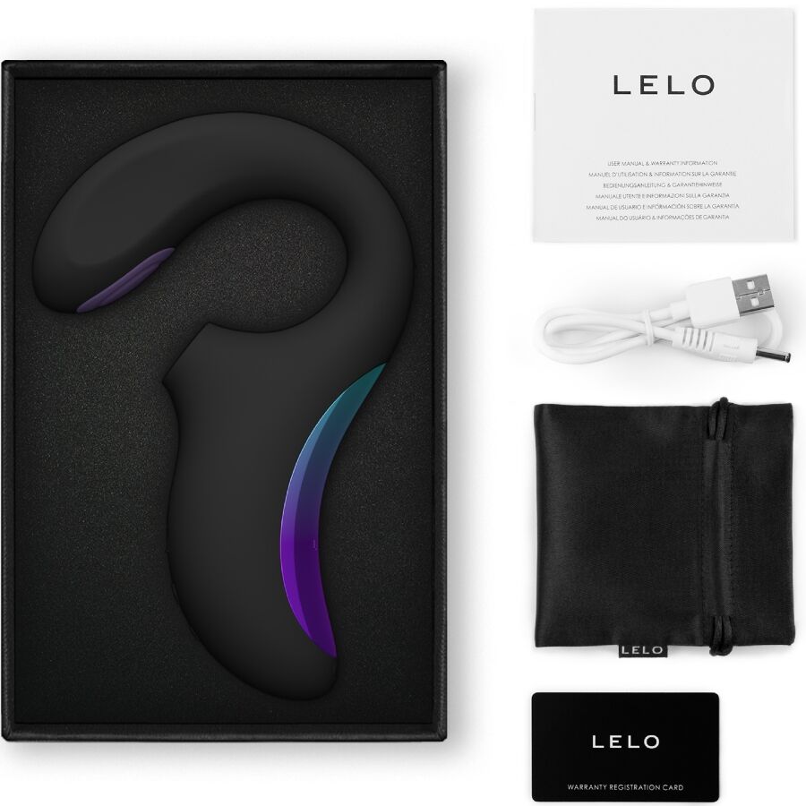 LELO - ENIGMA DOUBLE SONIC VIBRATOR POINT G BLACK - Imagem de 3