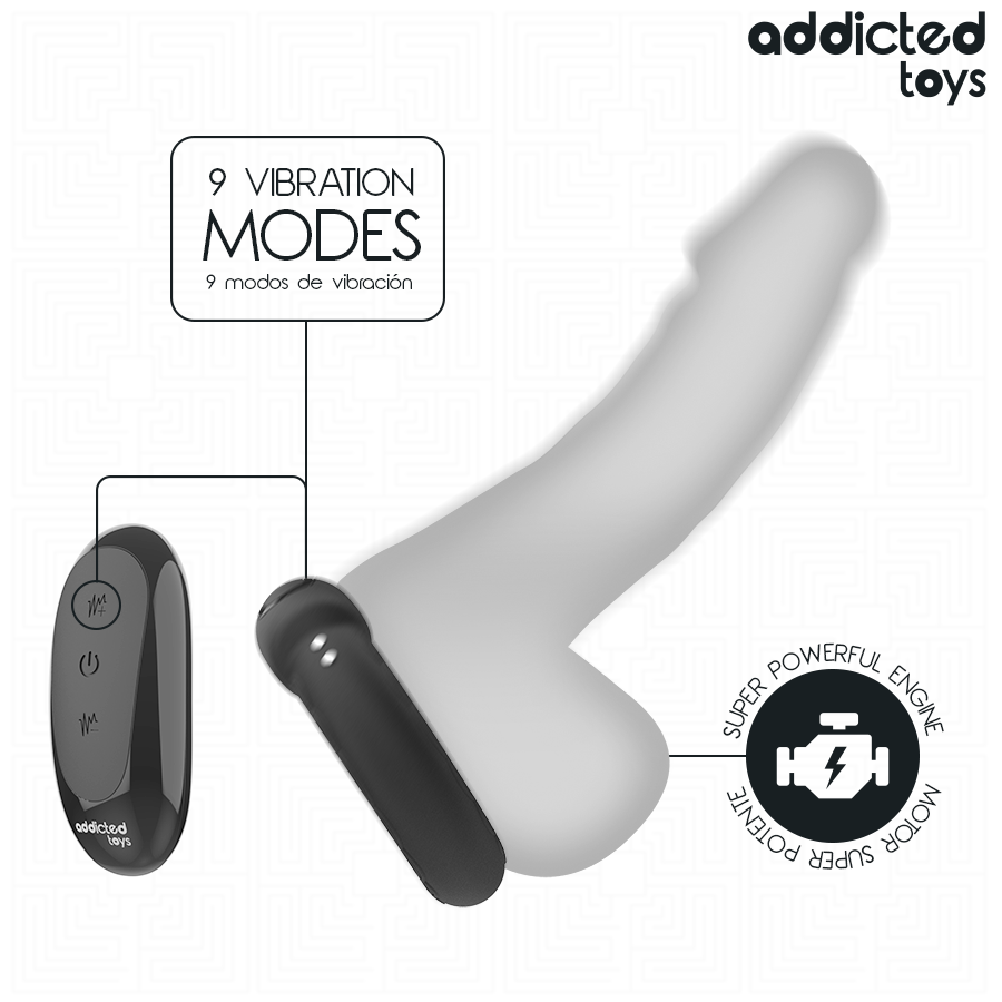 ADDICTED TOYS - HEATING EFFECT VIBRATING COCK RING REMOTE CONTROL - Imagem de 4