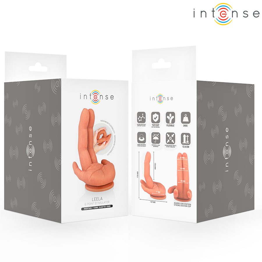 INTENSE - LEELA G-SPOT STIMULATOR FLEXIBLE HAND 12.6 CM - Imagem de 5