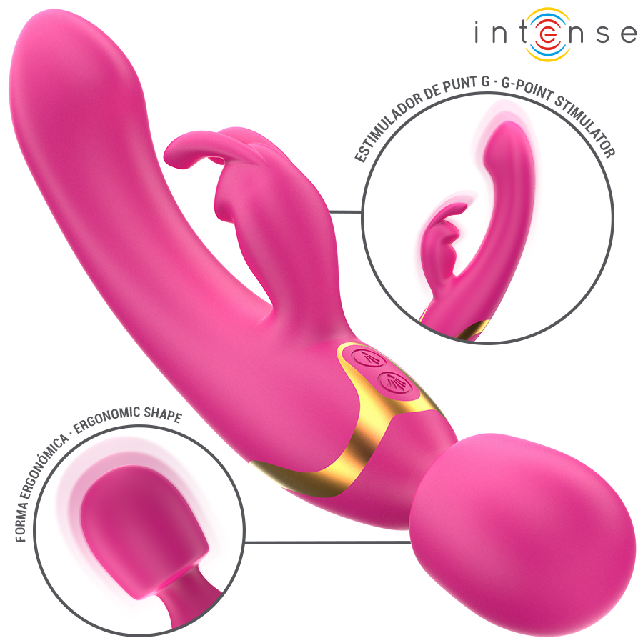 INTENSE - WINONA DOUBLE VIBRATOR RABBIT WAND - Imagem de 2