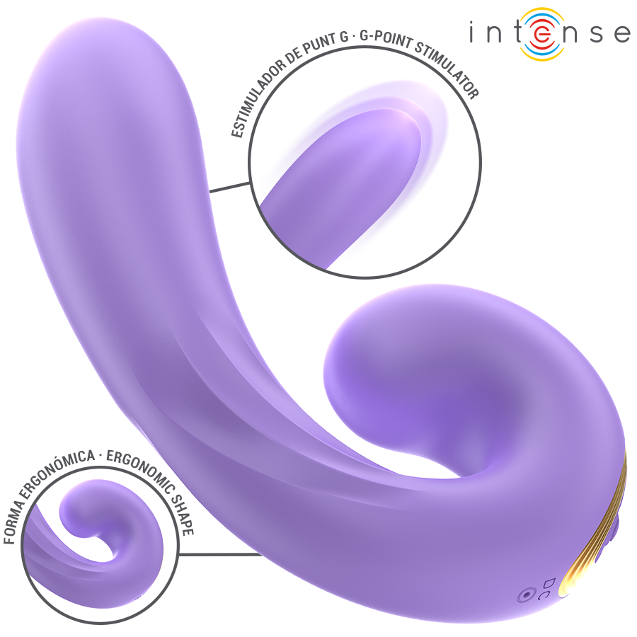 INTENSE - MERYL DOUBLE VIBRATION CLITORIS STIMULATOR - Imagem de 4