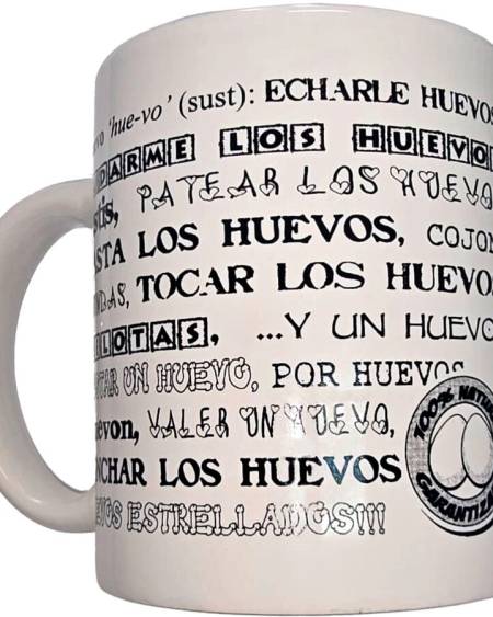 DIABLO PICANTE - WHITE MUG WITH BALLS SYNONYMS 370 ML