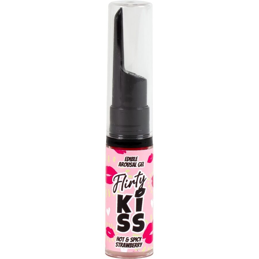 SECRETPLAY - FLIRTY KISS GELS WITH ORAL SEX EFFECTS STRAWBERRY MINT 2 x 8 GR - Imagem de 2