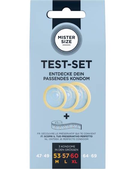 MISTER SIZE - TEST SET 3 DIFFERENT SIZED CONDOMS + MEASURING TAPE