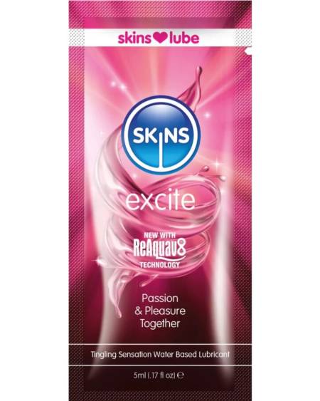 SKINS - EXCITE WATER-BASED LUBRICANT SINGLE-DOSE 5 ML