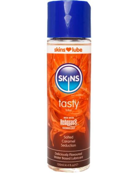 SKINS - TASTY WATER-BASED LUBRICANT SALTED CARAMEL 130 ML