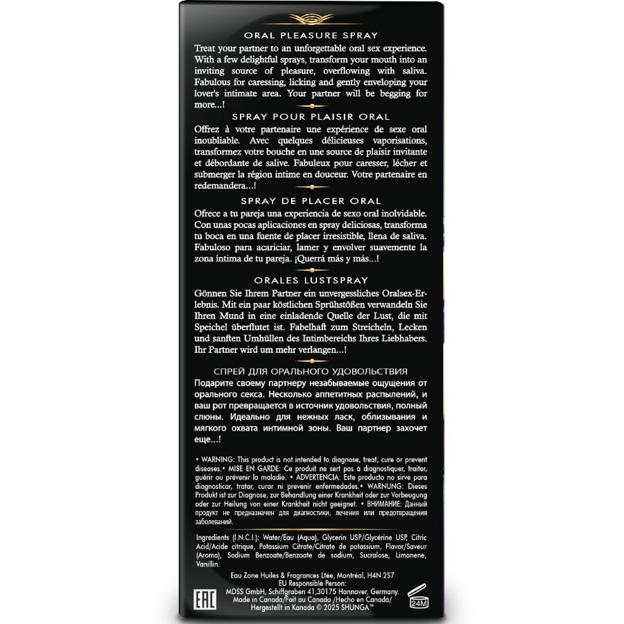 SHUNGA - WAVES PLEASURE SPRAY ORAL SEDUCTIVE EXOTIC FRUITS 20 ML - Imagem de 4
