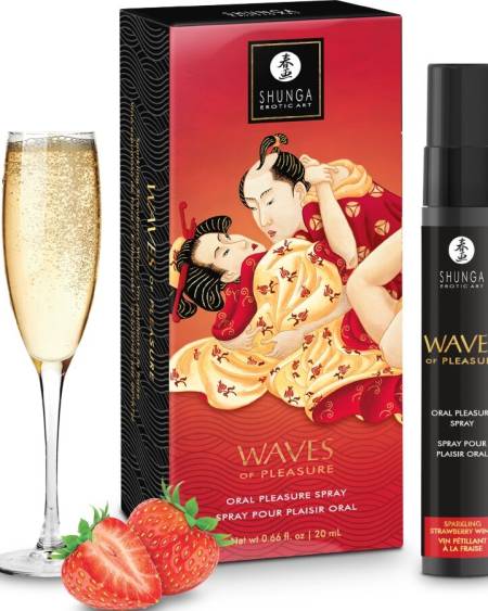 SHUNGA - WAVES PLEASURE SPRAY ORAL SEDUCTIVE STRAWBERRY 20 ML