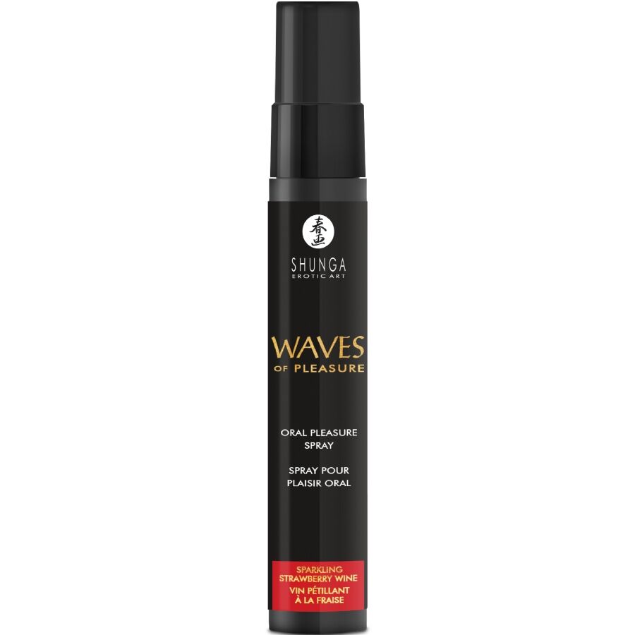 SHUNGA - WAVES PLEASURE SPRAY ORAL SEDUCTIVE STRAWBERRY 20 ML - Imagem de 2
