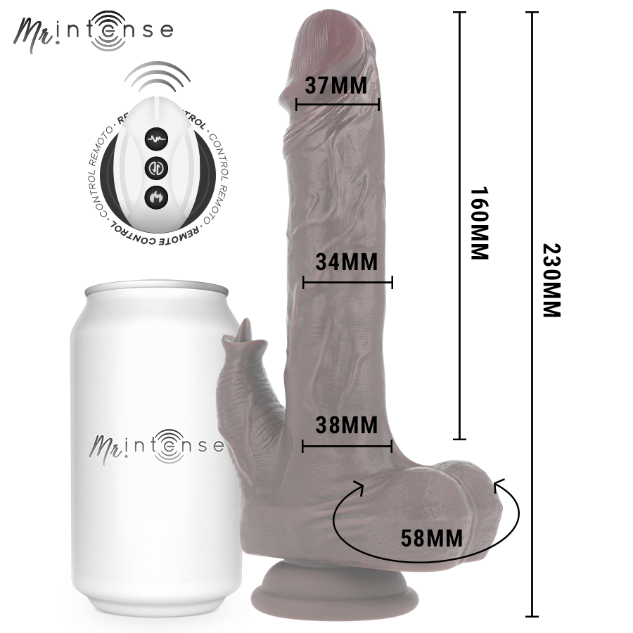 MR INTENSE - MORGAN REALISTIC MULTIFUNCTION DOLL WITH VIBRATION AND UP AND DOWN REMOTE CONTROL 23 CM -O- 3.5 CM - Imagem de 2