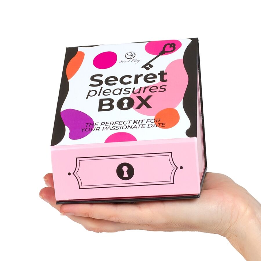 SECRET PLAY - PLEASURES BOX FOR COUPLES: DICE + VIBRATING BULLET + FEATHER PEN - Imagem de 4