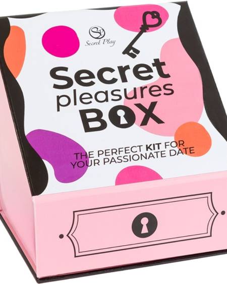 SECRET PLAY - PLEASURES BOX FOR COUPLES: DICE + VIBRATING BULLET + FEATHER PEN