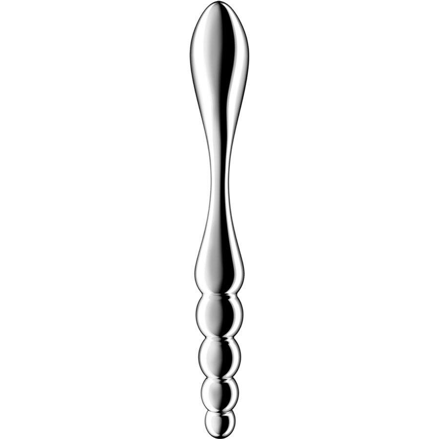 SATISFYER - STAR FORCE 1 STAINLESS STEEL DOUBLE-ENDED DILDO - Imagem de 2