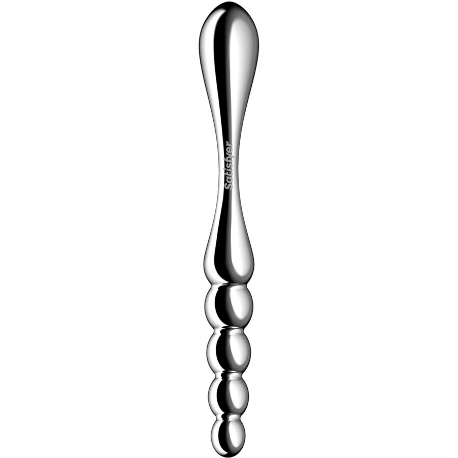 SATISFYER - STAR FORCE 1 STAINLESS STEEL DOUBLE-ENDED DILDO - Imagem de 4