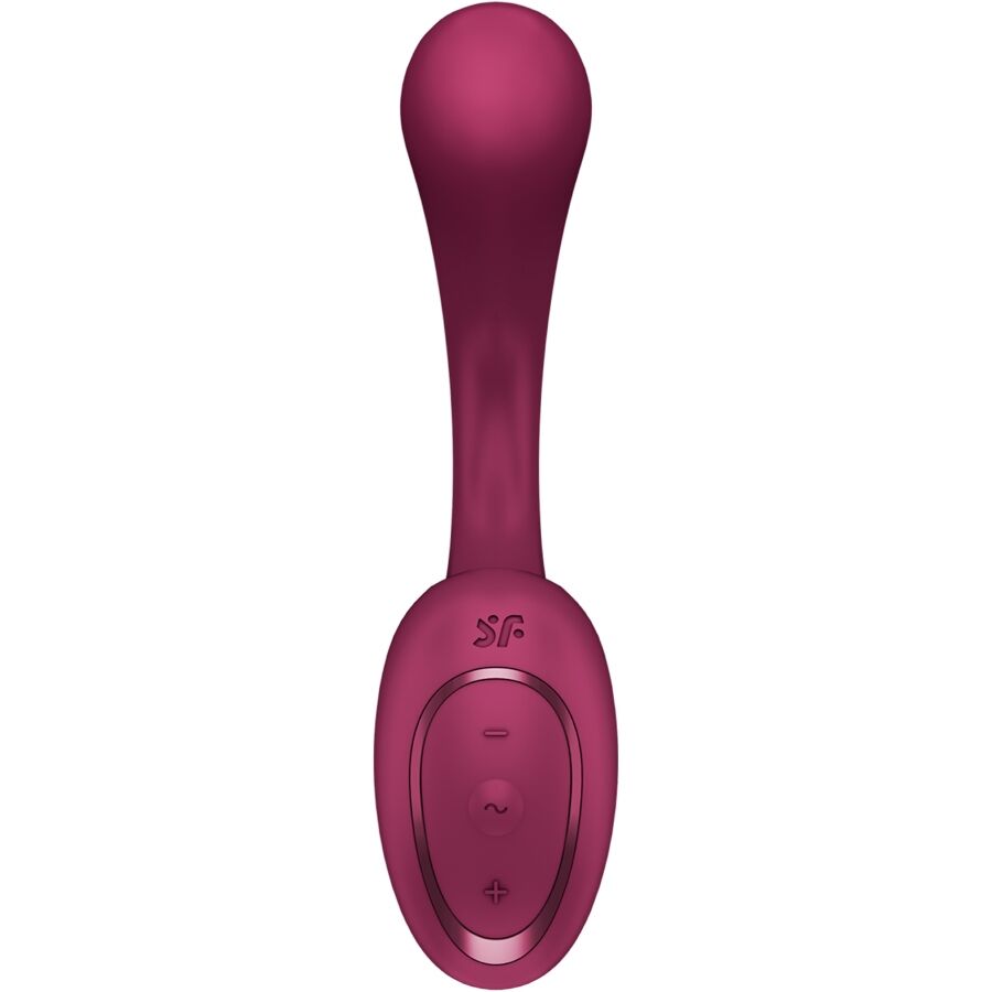 SATISFYER - G FOR GODDESS 2 RABBIT VIBRATOR BOTTLE BORDEAUX - Imagem de 2
