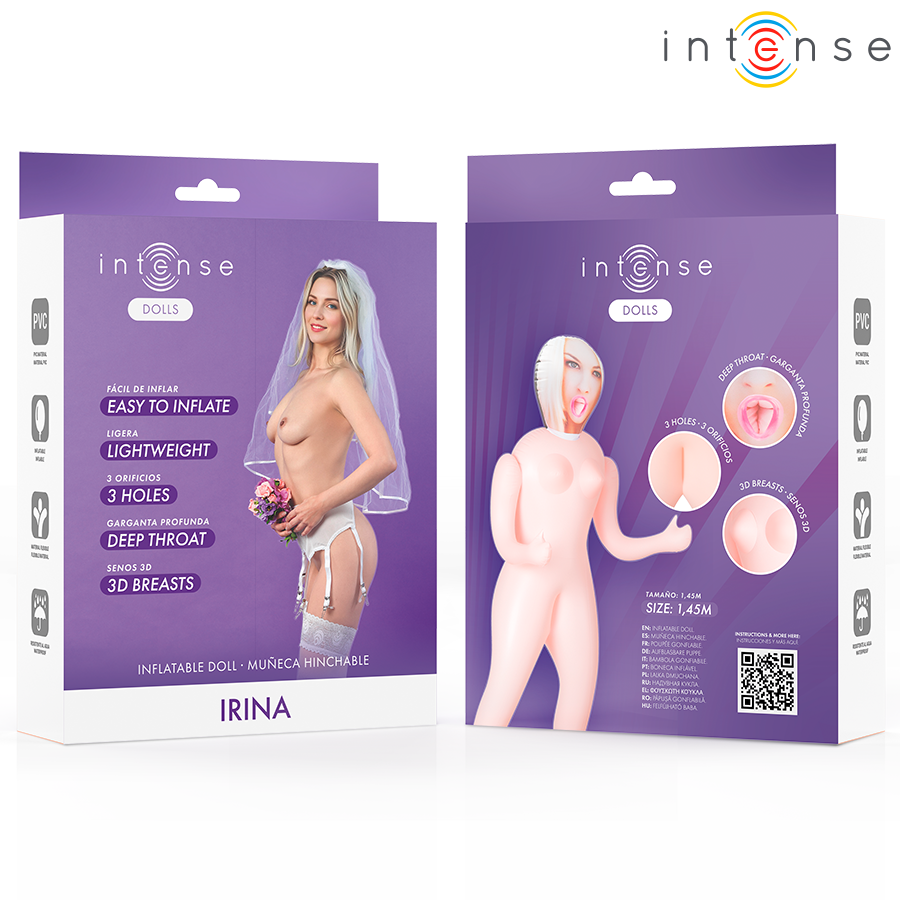INTENSE DOLLS - IRINA INFLATABLE DOLL WITH THREE ORIFICES - Imagem de 4