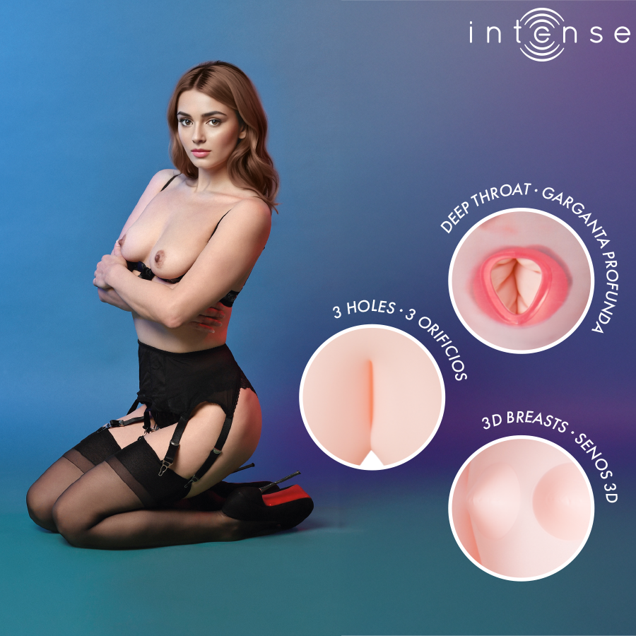 INTENSE DOLLS - MONIQUE INFLATABLE DOLL WITH THREE ORIFICES - Imagem de 3