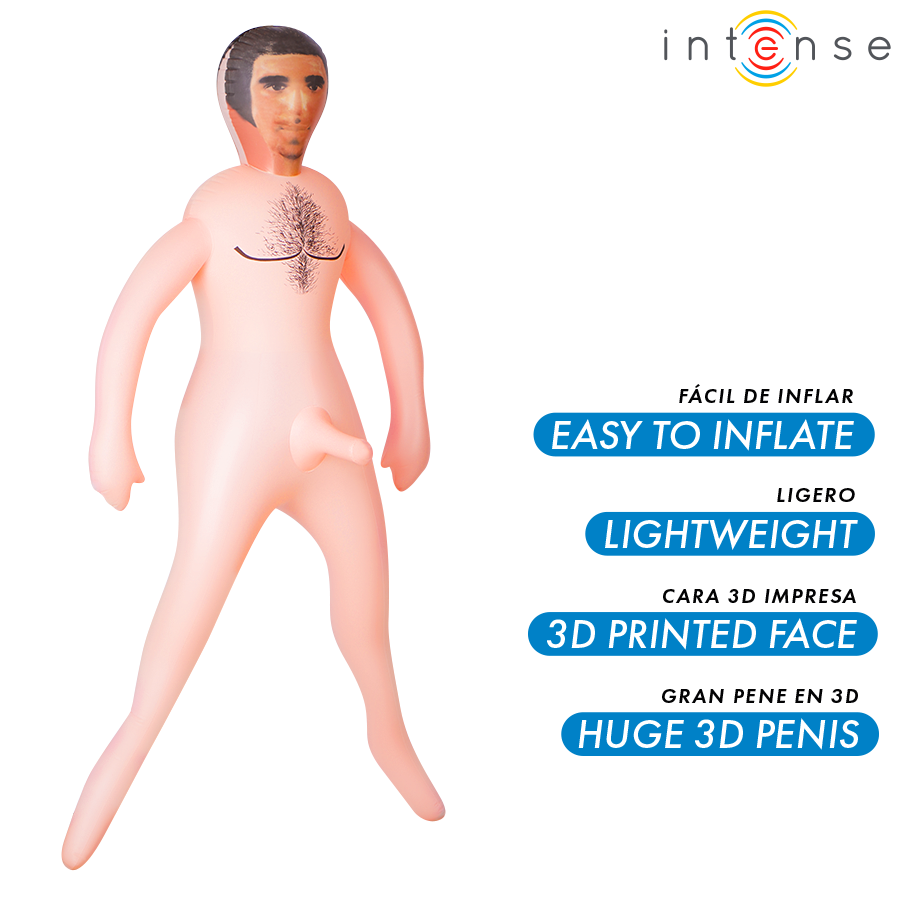 INTENSE DOLLS - ANTHONY INFLATABLE DOLL WITH 3D PENIS - Imagem de 2