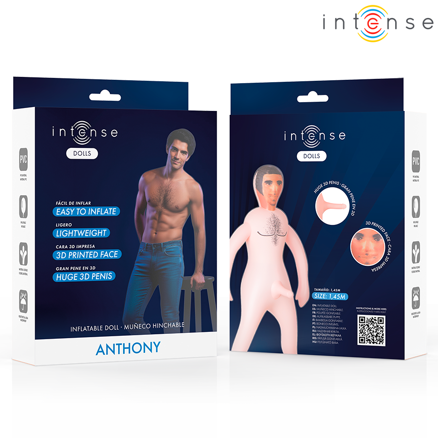 INTENSE DOLLS - ANTHONY INFLATABLE DOLL WITH 3D PENIS - Imagem de 4