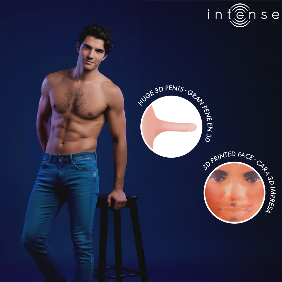 INTENSE DOLLS - ANTHONY INFLATABLE DOLL WITH 3D PENIS - Imagem de 3