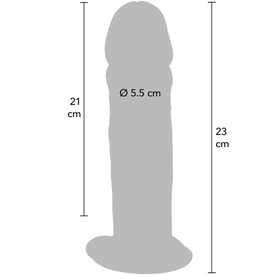 GET REAL - DELUXE THICK DOUBLE-DENSITY TPE DONG 23 CM - Imagem de 4