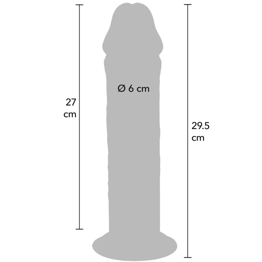 GET REAL - DELUXE THICK DOUBLE-DENSITY TPE DONG 29.5 CM - Imagem de 4