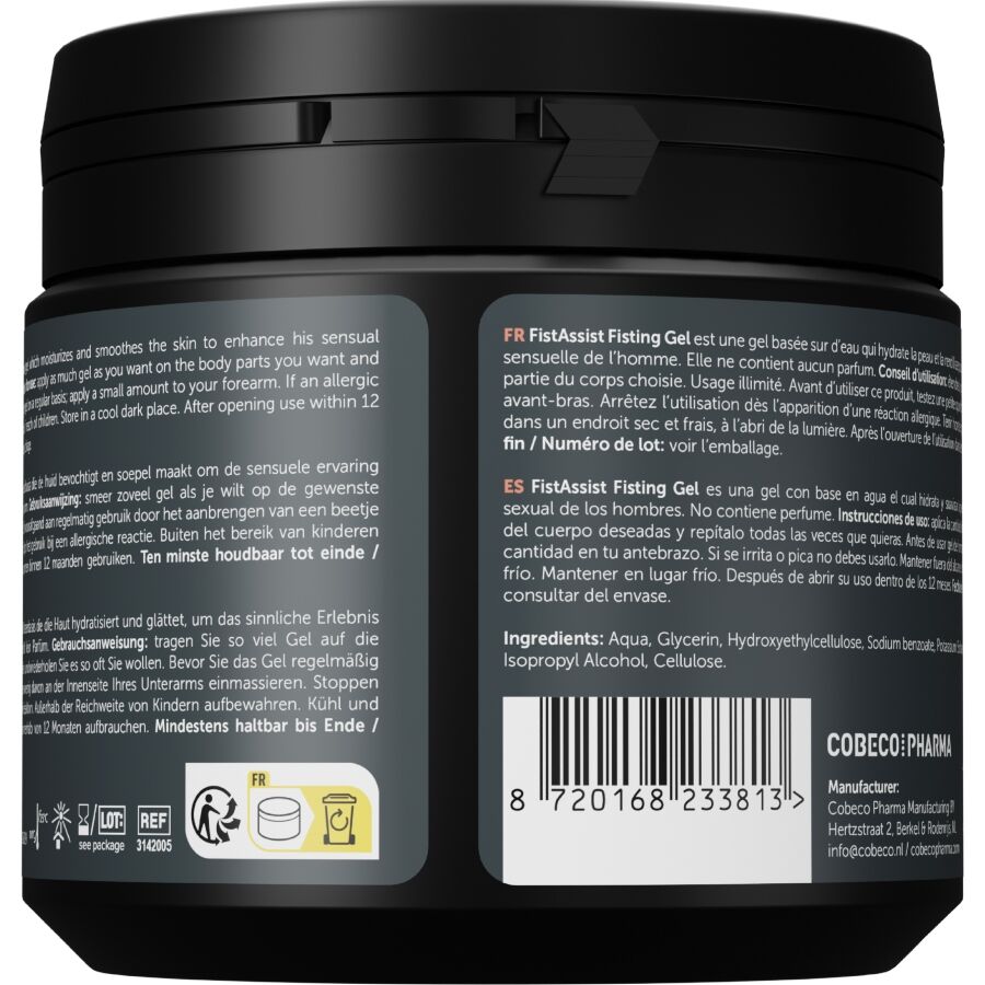 COBECO - FIST ASSIST FISTING GEL EXTRA-THICK WATER-BASED 500 ML - Imagem de 2