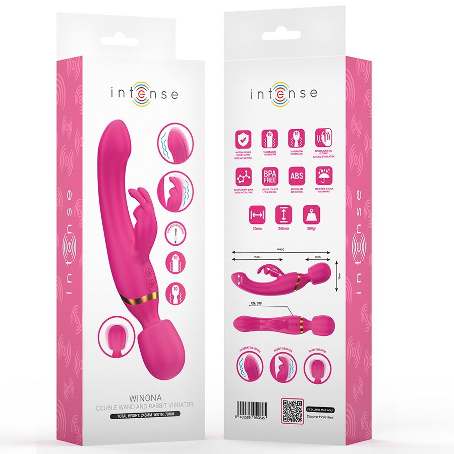 INTENSE - WINONA DOUBLE VIBRATOR RABBIT WAND - Imagem de 3