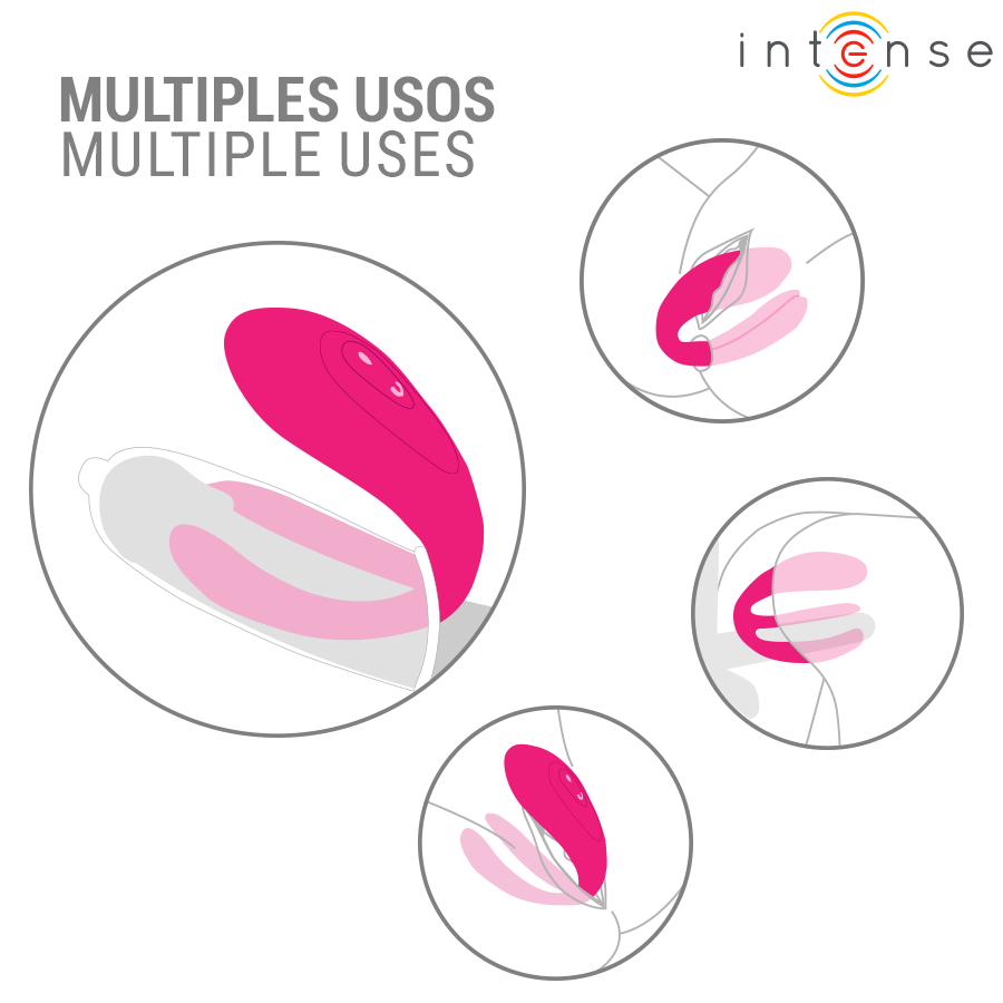 INTENSE - JULIA DOUBLE VIBRATOR CLAMP STIMULATOR REMOTE CONTROL - Imagem de 4
