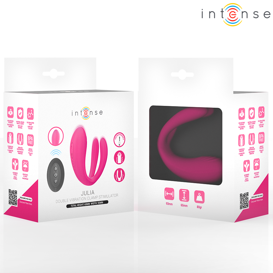 INTENSE - JULIA DOUBLE VIBRATOR CLAMP STIMULATOR REMOTE CONTROL - Imagem de 3