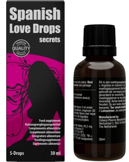 COBECO - SPANISH LOVE DROPS SECRETS LOVE DROPS 30 ML