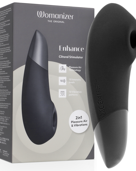 WOMANIZER - ENHANCE CLITORIAL STIMULATOR BLACK