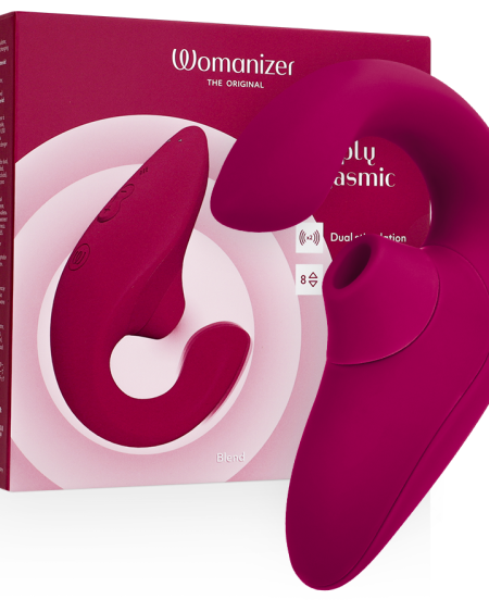 WOMANIZER - BLEND RABBIT VIBRATOR STIMULATOR VIBRANT PINK