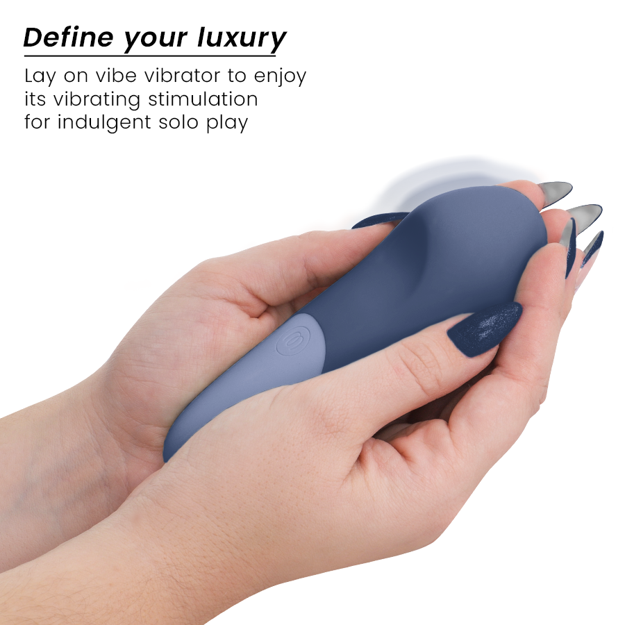 WOMANIZER - VIBE LAY-ON SILENT VIBRATOR DARK BLUE - Imagem de 3