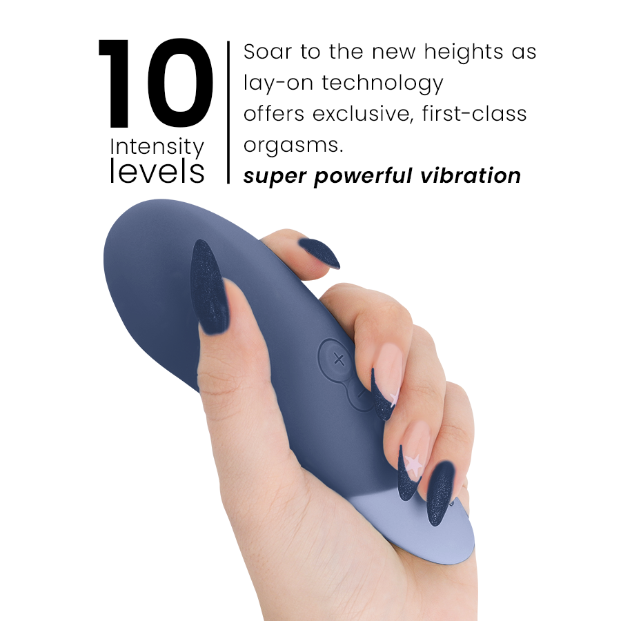 WOMANIZER - VIBE LAY-ON SILENT VIBRATOR DARK BLUE - Imagem de 5