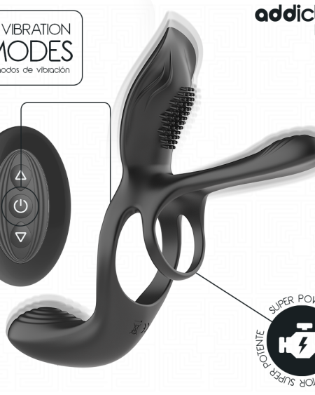 ADDICTED TOYS - DOUBLE PENIS RING WITH CLITORAL STIMULATOR