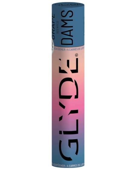 SHEER GLYDE - DAMS LAMINAS LATEX ORAL SEX GRAPES
