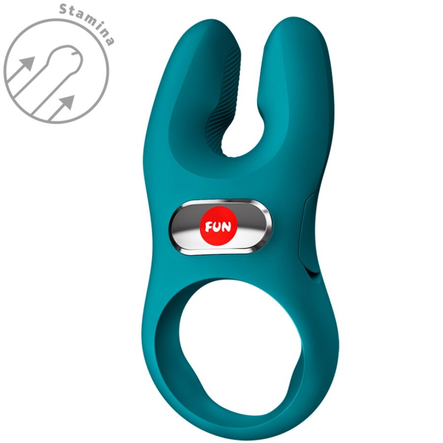 FUN FACTORY - NOS PRO VIBRATING COCK RING BOTTLE GREEN - Imagem de 3