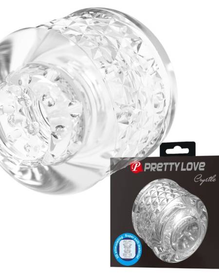 PRETTY LOVE - CRYSTLE DOUBLE ENTRY MASTURBATOR