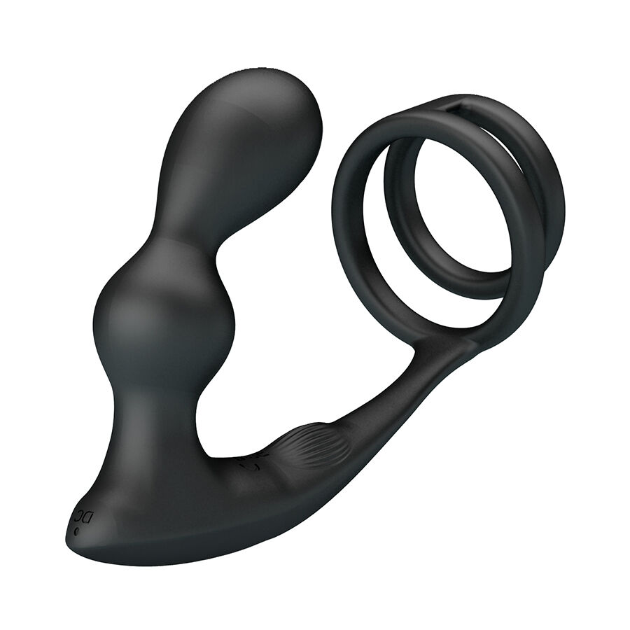 MR PLAY - VIBRATING ANAL PLUG WITH PENIS RING REMOTE CONTROL - Imagem de 3