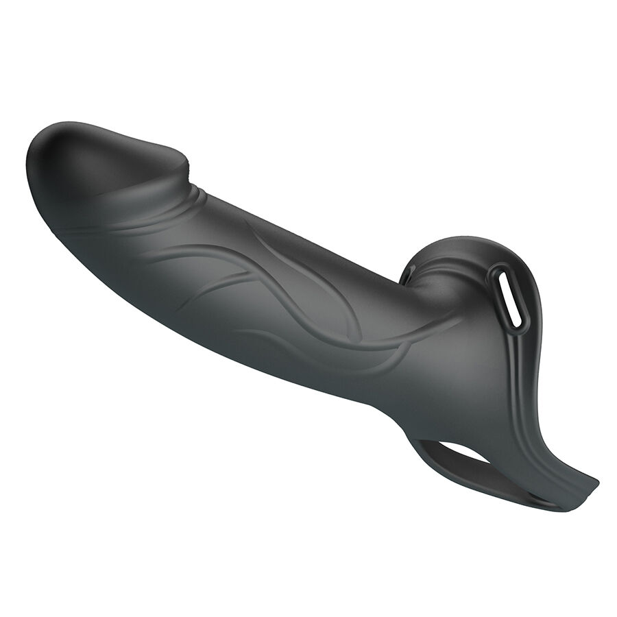 PRETTY LOVE - LANDON BLACK VIBRATING STRAP-ON - Imagem de 2