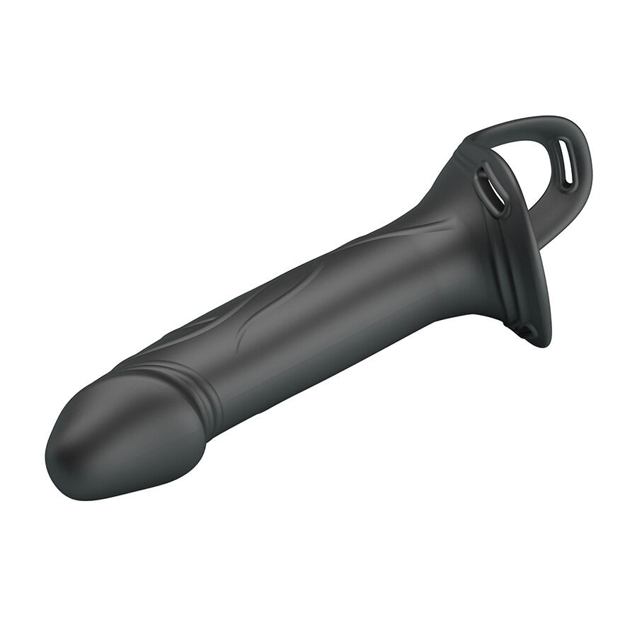 PRETTY LOVE - LANDON BLACK VIBRATING STRAP-ON - Imagem de 4