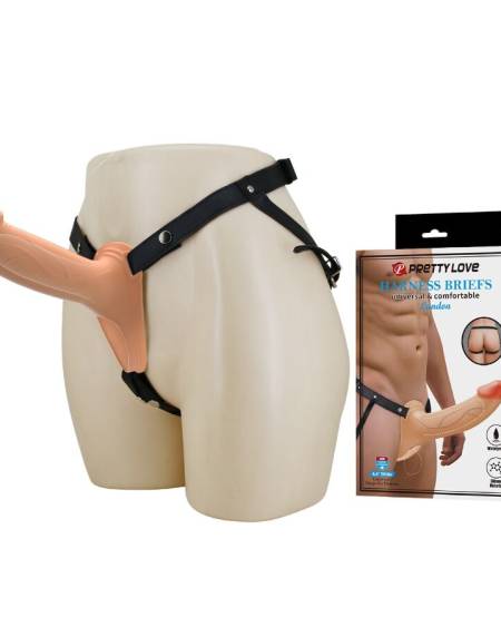 PRETTY LOVE - LANDON LIGHT-SKIN VIBRATING STRAP-ON