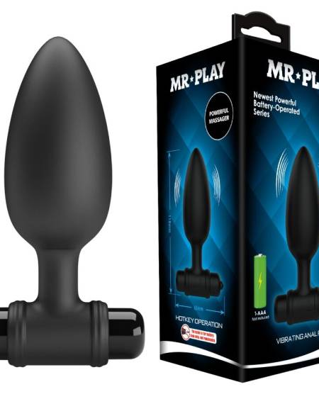 MR PLAY - SUPER POWER ANAL PLUG WITH VIBRATION
